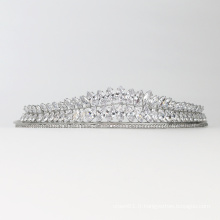 Mode exquise cristal brillant coiffe de mariage couronne accessoires de cheveux de mariée